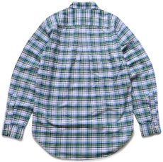 画像2: 00s ラルフローレン CLASSIC FIT マドラスチェック ボタンダウン オックスフォード コットンシャツ S (2)