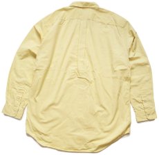 画像2: 00s ラルフローレン ワンポイント ボタンダウン コットンシャツ 薄黄 LT★92 (2)