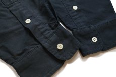 画像5: 00s ラルフローレン BLAKE ワンポイント ボタンダウン コットンシャツ 黒 フェード XL (5)