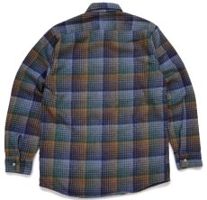 画像2: 90s USA製 FIVE BROTHERファイブブラザー チェック コットン フランネルシャツ T-M (2)