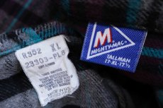 画像4: 80s USA製 MIGHTY-MAC チェック コットン フランネルシャツ T-XL (4)