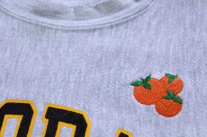 画像5: 90s Championチャンピオン COLORADO FOOTBALL アメフト オレンジ刺繍 リバースウィーブ スウェット 杢グレー (5)