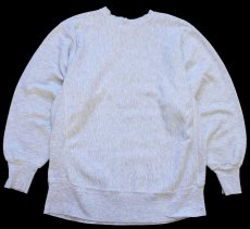 画像2: 90s USA製 Championチャンピオン スクリプト ロゴ USA オリンピック 刺繍 リバースウィーブ スウェット 杢グレー L (2)