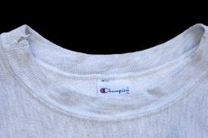 画像5: 90s メキシコ製 Championチャンピオン Pratt ひび割れプリント リバースウィーブ スウェット 杢グレー L (5)