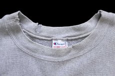 画像5: 90s メキシコ製 Championチャンピオン NOTRE DAME FOOTBALL ひび割れプリント リバースウィーブ スウェット グレー XL (5)