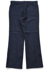 画像3: 90s USA製 Levi'sリーバイス 517 ポリエステルパンツ 黒 W34★スタプレ ブーツカット (3)