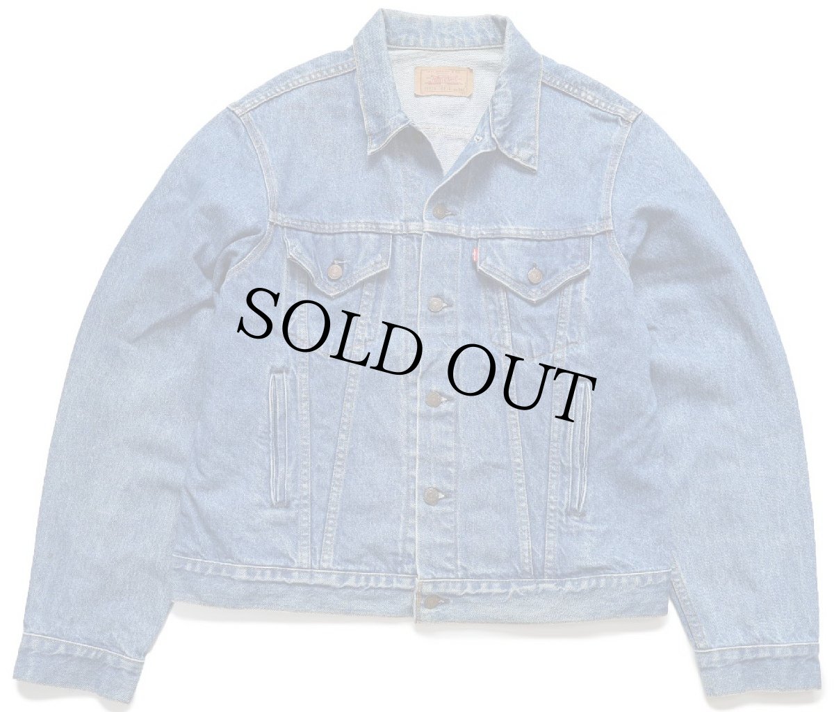 画像1: 80s USA製 Levi'sリーバイス 71506 デニムジャケット 4ポケット 46L★ロング (1)
