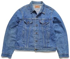画像1: 80s USA製 Levi'sリーバイス 71506 デニムジャケット 4ポケット 46L★ロング (1)