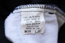 画像6: 90s USA製 Levi'sリーバイス 517 ポリエステルパンツ 黒 W34★スタプレ ブーツカット (6)