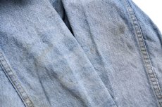 画像8: 80s USA製 Levi'sリーバイス 70506 ダメージ デニムジャケット 4ポケット ボロ (8)