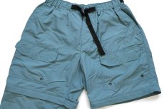 画像6: 90s REI 2WAY ジップオフ ナイロンパンツ 薄青緑 L★ショートパンツ ショーツ (6)
