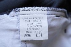 画像6: 90s USA製 Levi'sリーバイス 517 ポリエステルパンツ ダークグレー W36 L31★147 スタプレ ブーツカット (6)