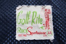 画像4: 70s Golf-Rite Rice Sportswear 無地 ジャケット ブルーグレー 44 (4)