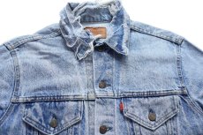 画像3: 80s USA製 Levi'sリーバイス 70506 ダメージ デニムジャケット 4ポケット ボロ (3)