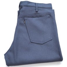 画像1: 90s USA製 Levi'sリーバイス 517 ポリエステルパンツ ダークグレー W36 L31★147 スタプレ ブーツカット (1)