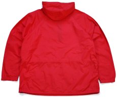 画像2: 80s USA製 L.L.Bean ナイロン アノラックパーカー 赤 XL (2)