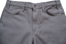 画像4: 90s USA製 Levi'sリーバイス 517 ポリエステルパンツ グレーブラウン W36 L31★148 スタプレ ブーツカット (4)