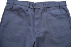 画像4: 90s USA製 Levi'sリーバイス 517 ポリエステルパンツ ダークグレー W36 L31★147 スタプレ ブーツカット (4)