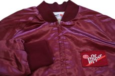 画像4: 80s USA製 King Louieキングルイ DrPepperドクターペッパー パッチ付き ナイロンジャケット ワインレッド M (4)