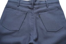 画像5: 90s USA製 Levi'sリーバイス 517 ポリエステルパンツ ダークグレー W36 L31★147 スタプレ ブーツカット (5)