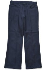 画像2: 90s USA製 Levi'sリーバイス 517 ポリエステルパンツ 黒 W34★スタプレ ブーツカット (2)