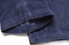 画像7: 90s USA製 L.L.Bean DOUBLE L 太畝 コーデュロイパンツ ネイビーグレー W33 (7)