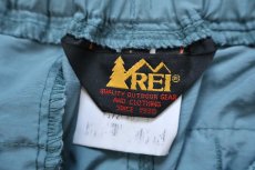 画像4: 90s REI 2WAY ジップオフ ナイロンパンツ 薄青緑 L★ショートパンツ ショーツ (4)