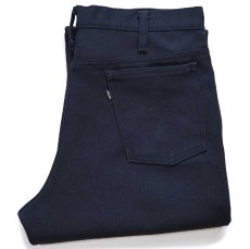 画像1: 90s USA製 Levi'sリーバイス 517 ポリエステルパンツ 黒 W34★スタプレ ブーツカット (1)