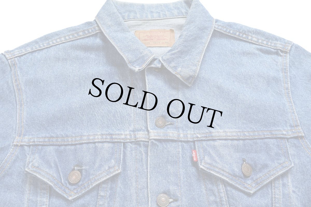 画像3: 80s USA製 Levi'sリーバイス 71506 デニムジャケット 4ポケット 46L★ロング (3)