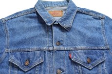 画像3: 80s USA製 Levi'sリーバイス 71506 デニムジャケット 4ポケット 46L★ロング (3)