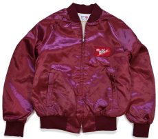 画像1: 80s USA製 King Louieキングルイ DrPepperドクターペッパー パッチ付き ナイロンジャケット ワインレッド M (1)