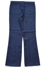 画像3: 90s USA製 Levi'sリーバイス 517 ポリエステルパンツ 紺 W36 L31★149 スタプレ ブーツカット (3)