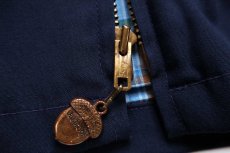 画像6: 70s Oakbrook Sportswear Sears 無地 マドラスチェックライナー ジャケット 濃紺 38 (6)