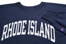 画像3: 00s メキシコ製 Championチャンピオン RHODE ISLAND リバースウィーブ スウェット 紺 L (3)