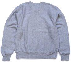 画像2: 00s Championチャンピオン 無地 目無し リバースウィーブ スウェット 杢グレー M★A ブランク ブックストア (2)