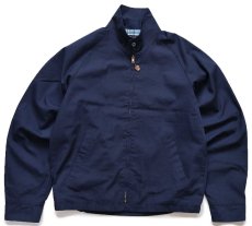 画像1: 70s Oakbrook Sportswear Sears 無地 マドラスチェックライナー ジャケット 濃紺 38 (1)