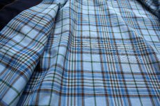 画像5: 70s Oakbrook Sportswear Sears 無地 マドラスチェックライナー ジャケット 濃紺 38 (5)