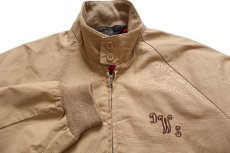 画像3: 80s Sears DWS刺繍 G9タイプ チェック ネルライナー ハリントンジャケット 薄茶 LT (3)