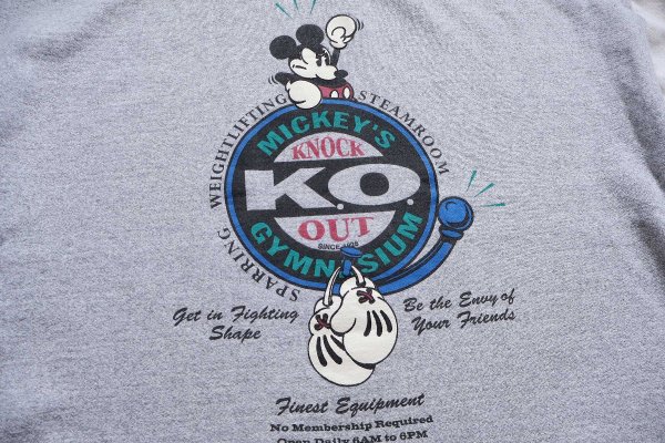 90s USA製 Disney MICKEY'S GYMNASIUM ボクシング ミッキー マウス