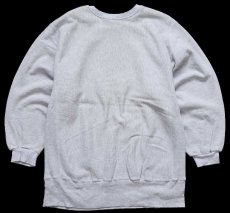 画像2: 90s USA製 Championチャンピオン BROWN SOCCER リバースウィーブ スウェット カスタム 杢グレー XL (2)