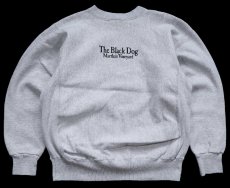 画像2: 90s USA製 The Black Dog ブラックドッグ リバースウィーブ スウェット 杢グレー L (2)