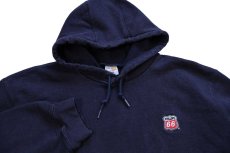 画像3: メキシコ製 carharttカーハート PHILLIPS 66 ロゴ刺繍 FR スウェットパーカー ナス紺 2XL★特大 フーディー (3)