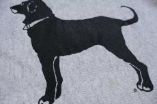 画像4: 90s USA製 The Black Dog ブラックドッグ リバースウィーブ スウェット 杢グレー L (4)