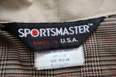 画像4: 80s USA製 SPORTSMASTER 無地 グレンチェックライナー ジャケット ベージュ M (4)