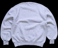 画像2: 90s USA製 RUSSELLラッセル DE LA SALLE アップリケ 前V スウェット 杢ライトグレー L (2)