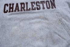 画像6: 00s メキシコ製 Championチャンピオン COLLEGE OF CHARLESTON リバースウィーブ スウェットパーカー 杢グレー L★フーディー (6)