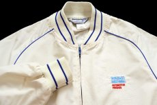 画像3: 80s USA製 Swingster SHERWIN Williams ロゴ刺繍 ジャケット アイボリー L (3)