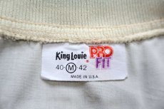 画像4: 80s USA製 King Louieキングルイ Pioneer Seeds ロゴ刺繍 ジャケット アイボリー M (4)