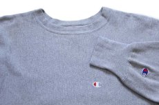 画像3: 90s メキシコ製 Championチャンピオン ワンポイント リバースウィーブ スウェット グレー M★246 (3)