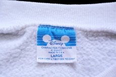 画像4: 80s USA製 Disneyディズニー MINNIE MOUSE ミニー マウス 両面プリント スウェット 白 L (4)